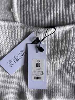 Dynamite Snow White Bare Open Back Tank Sweater